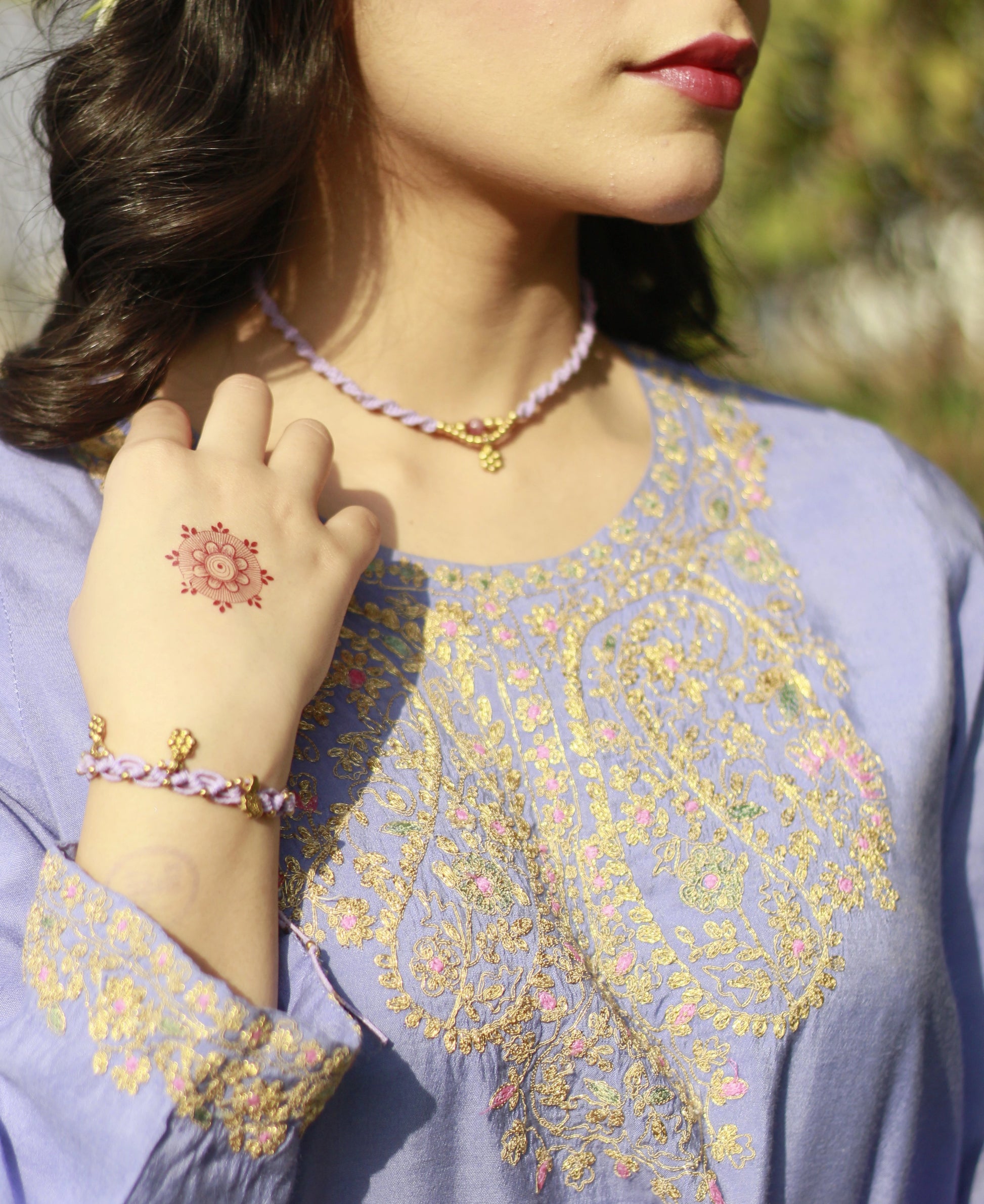 Gul-e Yas Purple Choker